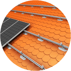 PV Montage Schindeldach