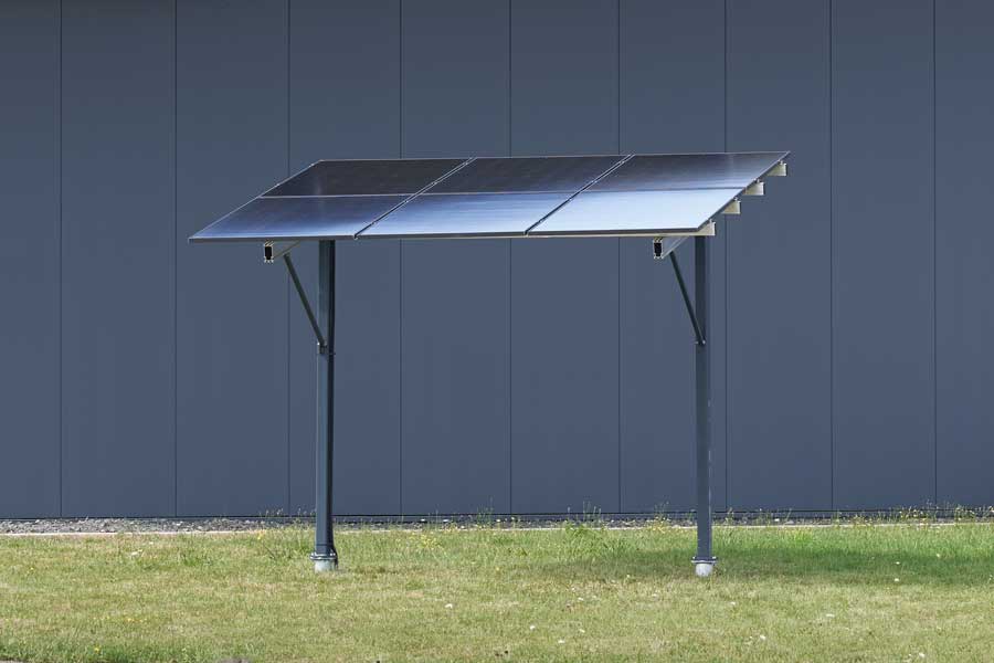 Aufständerung Garten PV-Montage