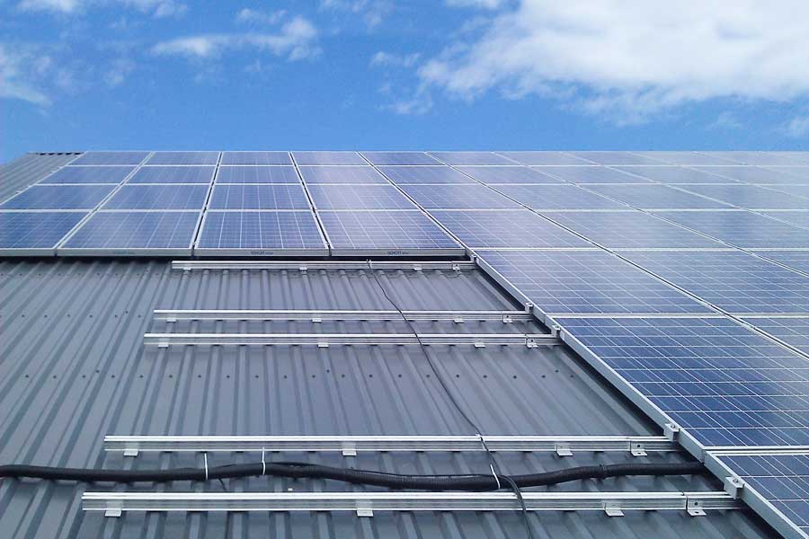 GH Sliding support pitched roof PV-mounting